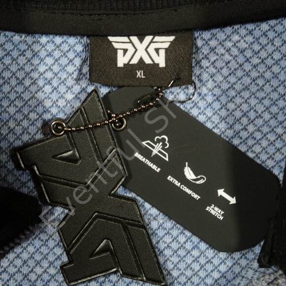 PXG Quilted Jersey 1/4-Zip Pullover Jacket in Gray / Black Size XL - Picture 6 of 8